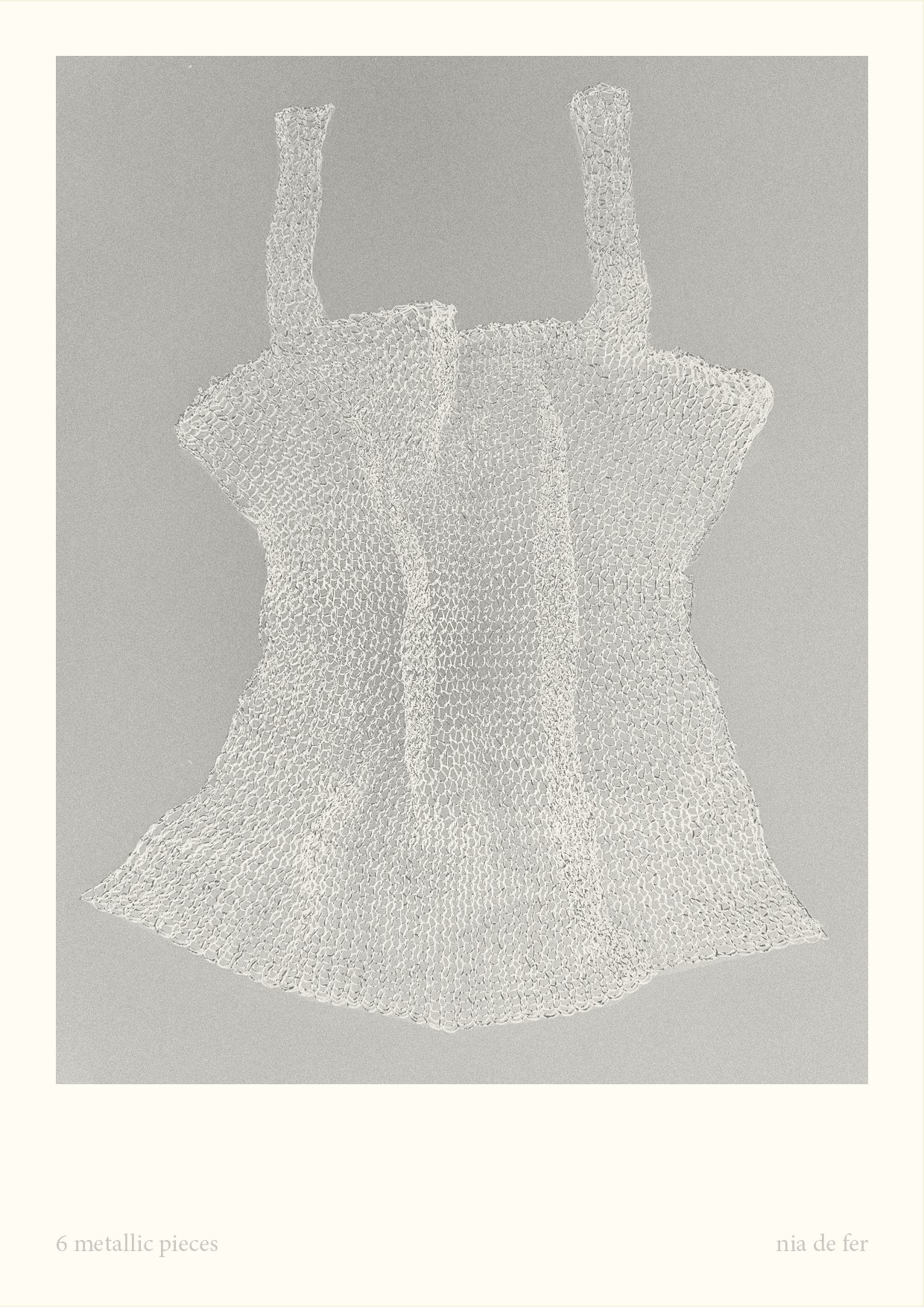 Nº61 Metallic knit Top Sculpture
