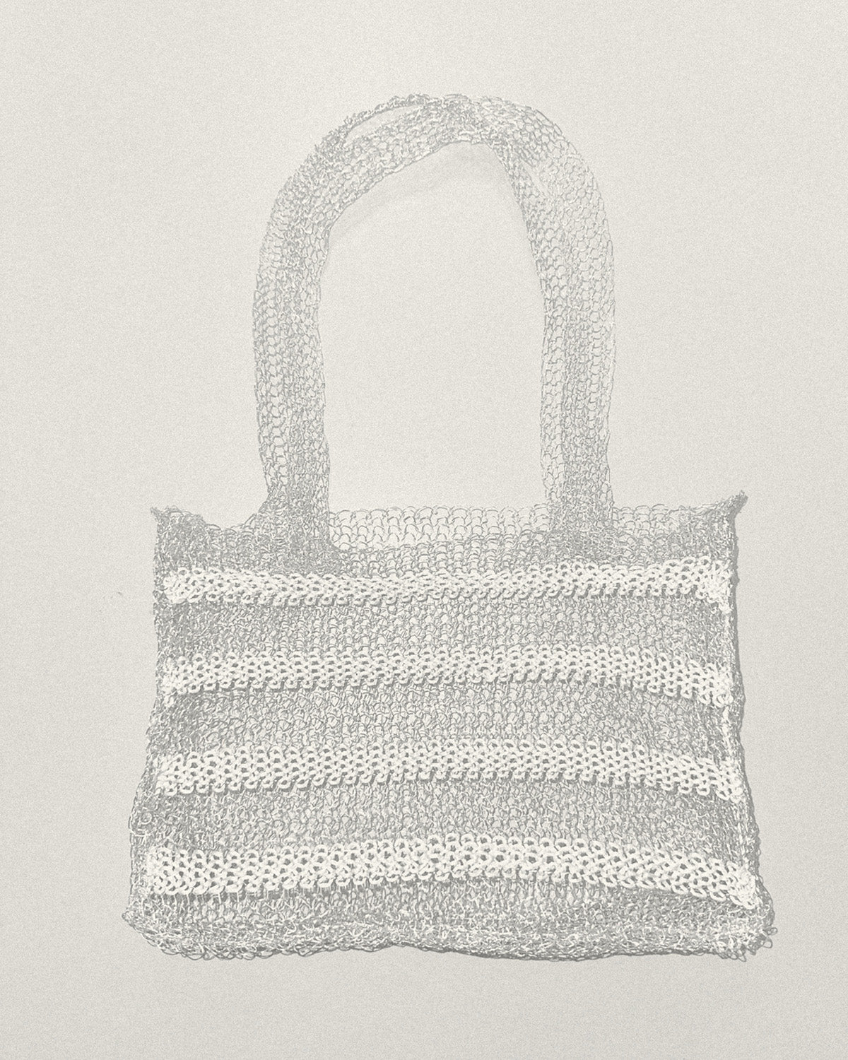 Metallic Striped Baguette