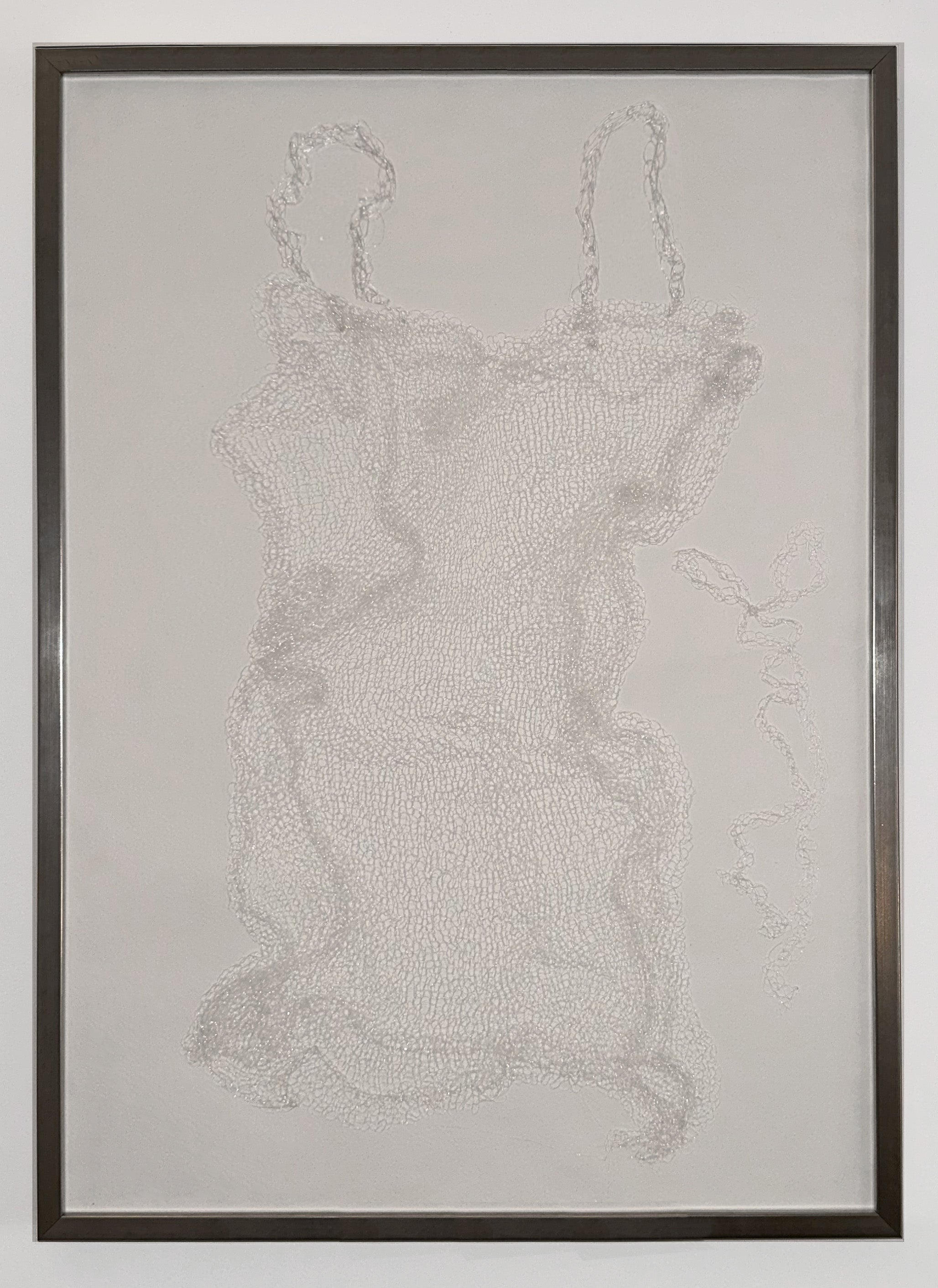 "framed almost invisible dress"